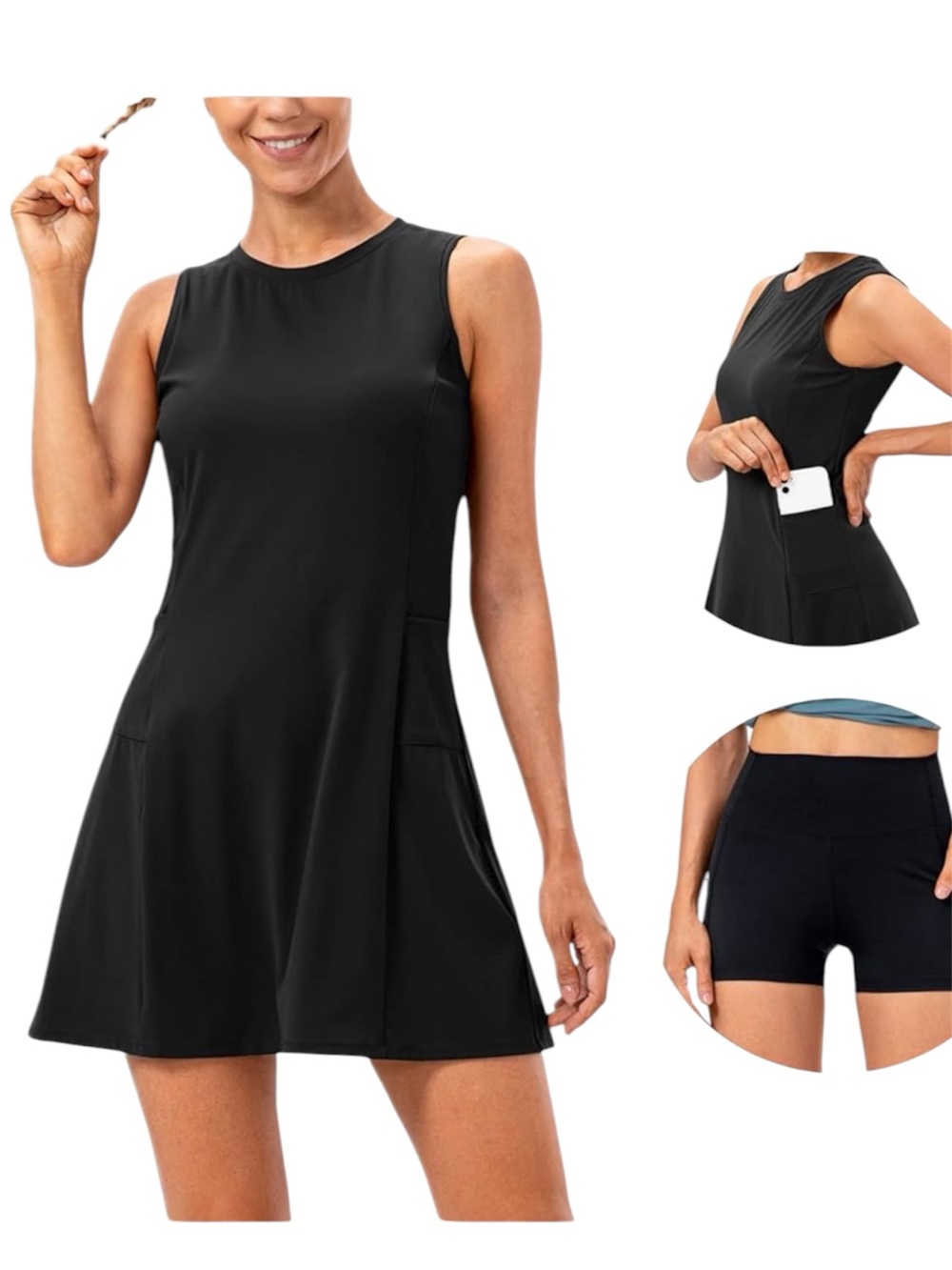 Women’s Tennis Dress Workout Exercise Mini with Boy Shorts XS NW…